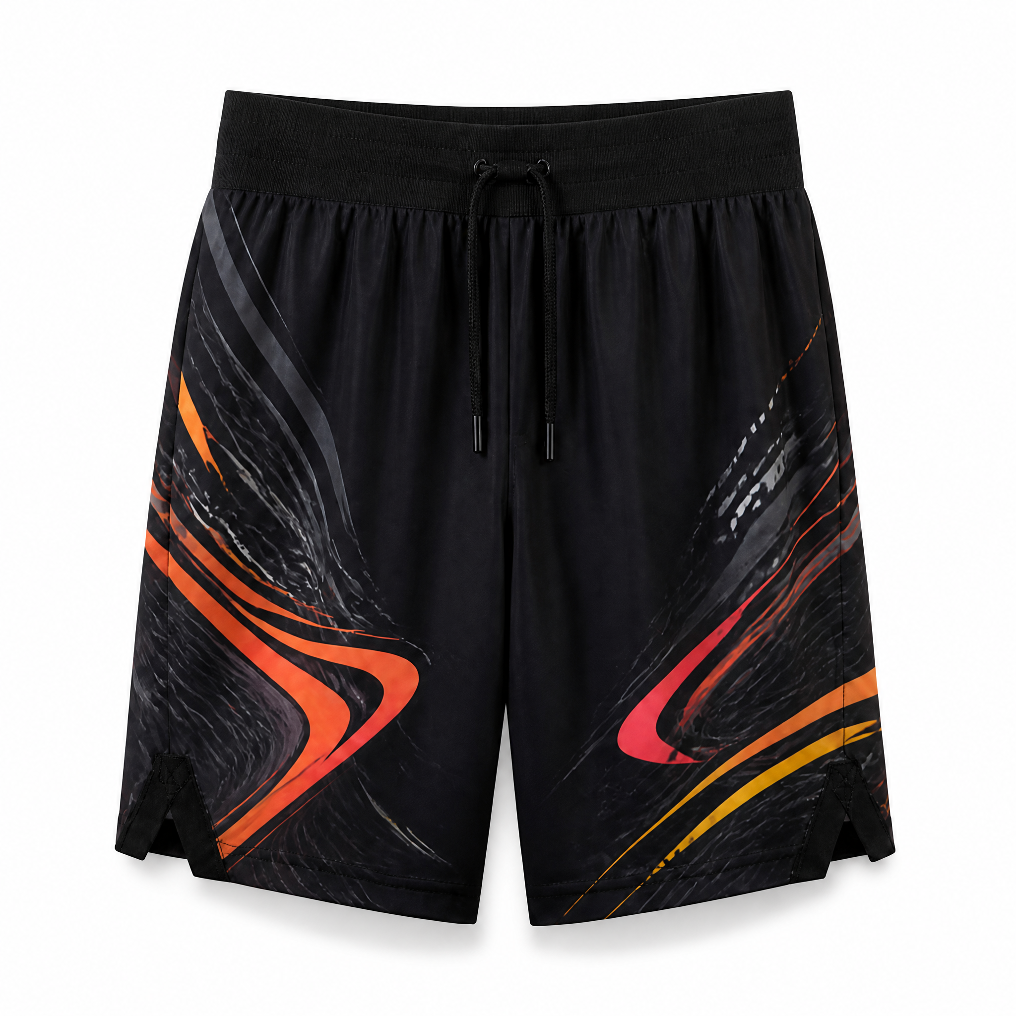 Pantaloncini da allenamento per basket personalizzati da uomo con sublimazione e fessura laterale per abbigliamento da squadra e programmi di allenamento