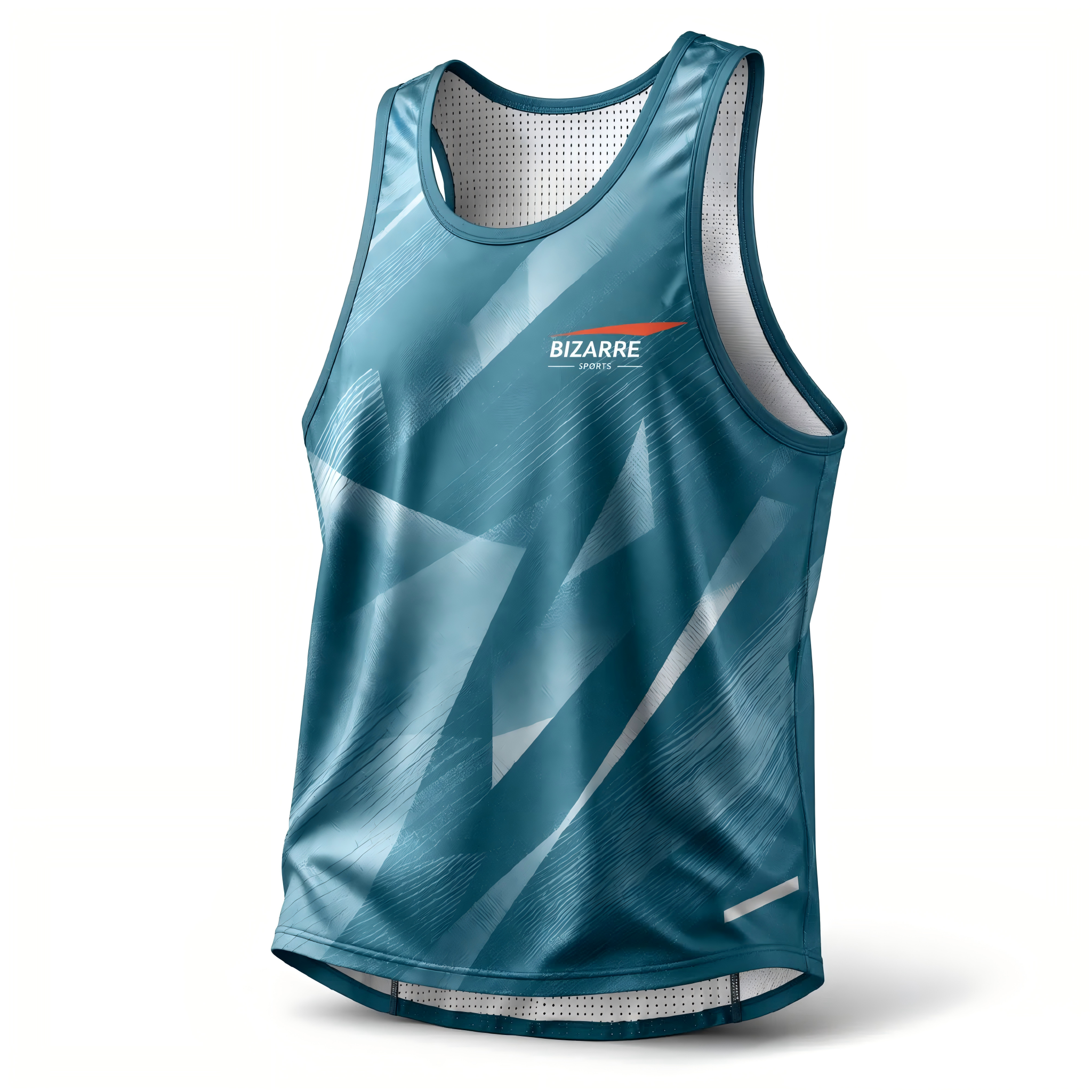 High-Vis Reflective Seamless Racing Singlet | Men's Outdoor Marathon Quick-Dry Sleeveless Top