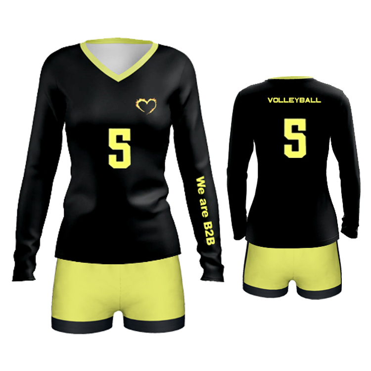 Atmungsaktives Volleyball-Trikot mit eingenähtem Ärmeldesign und personalisierten, sublimierten Grafiken, maßgeschneidert mit schneller Lieferzeit