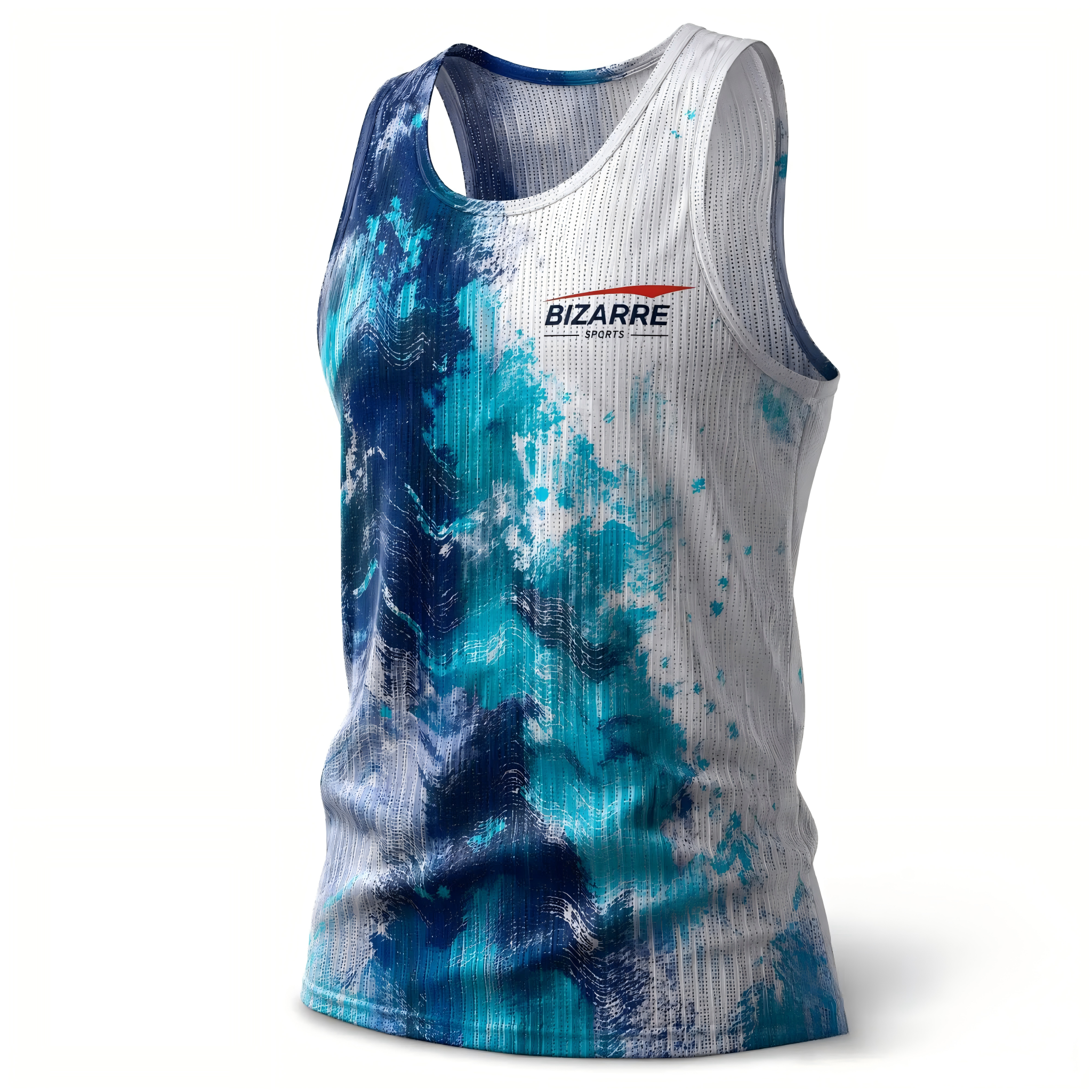 High-Elastic Breathable Seamless Ribbed-Grid Tank  Unisex Outdoor Trail Marathon Training Top