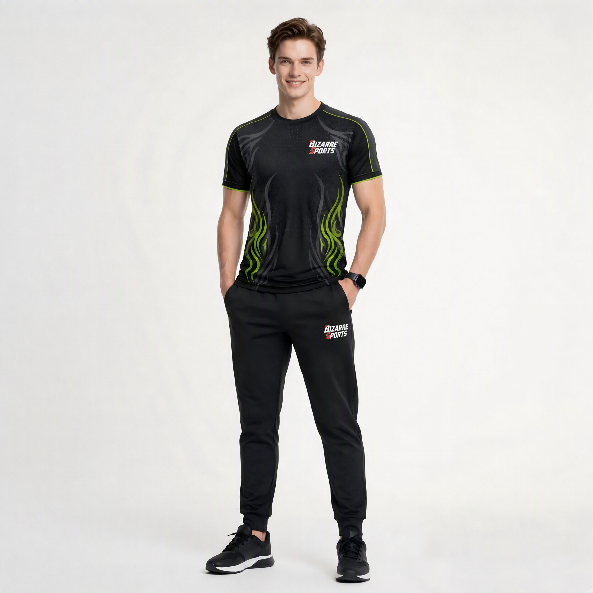 sharp splice color block seamless crewneck vest  mens versatile high stretch breathable gym running shirt-8