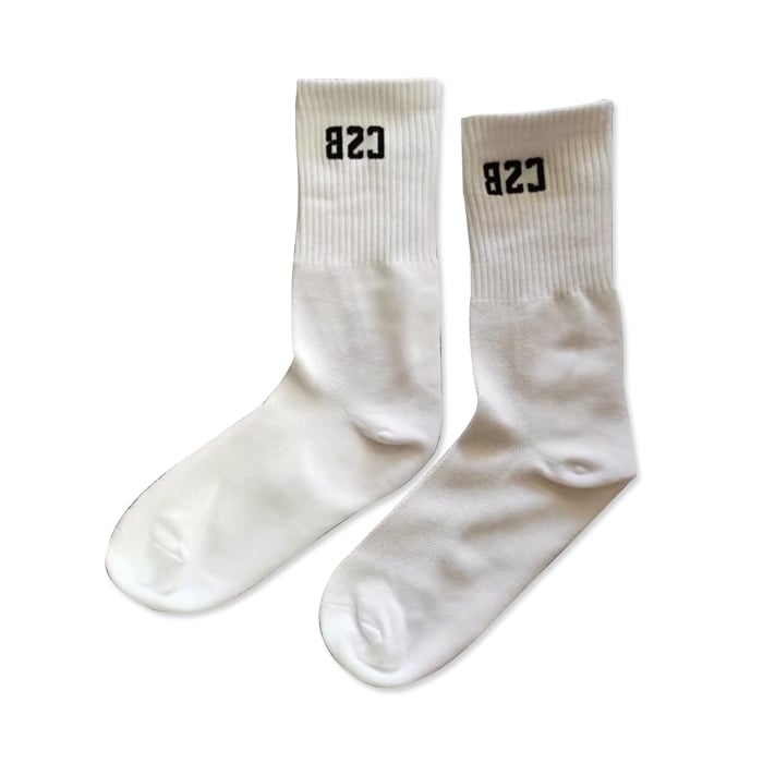 Calze Sportive Bianche B81 Campione Gratuito, con Logo Personalizzato, per Yoga, Tempo Libero, Calcio, Basket e Corsa, Made in China