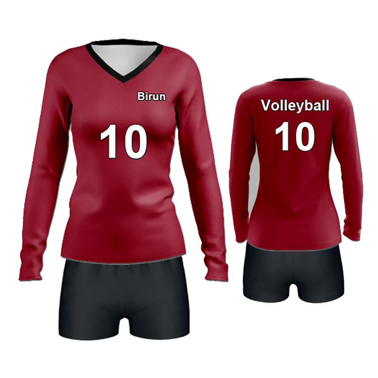 A311 individuelles Mannschafts-Volleyballtrikot, neue sublimierte langärmelige Damenuniform, optimale Volleyball-Bekleidung