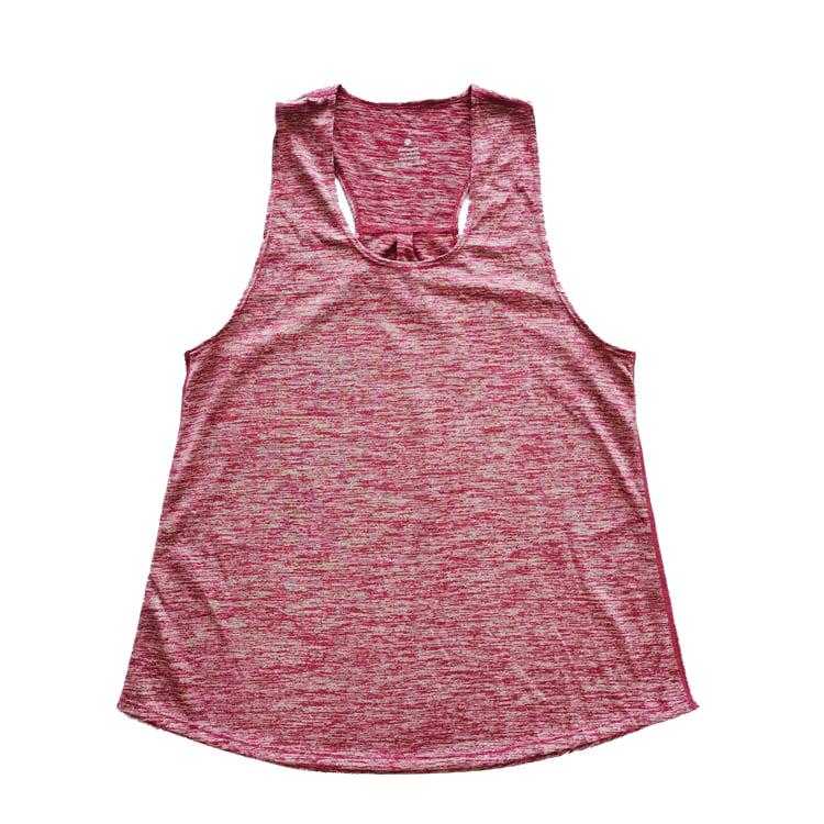 Leichtes, kundenspezifisches Lauf-Tanktop für Damen mit belüftetem Rücken und schlanker Passform