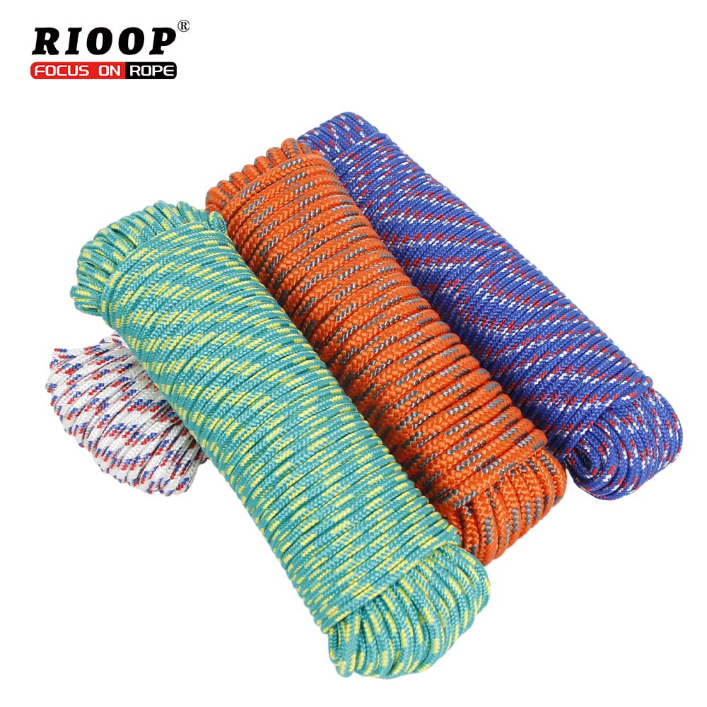 cuerda trenzada de 16 hebras para uso exterior y marino | Mango suave y resistente a los rayos UV | RIOOP
