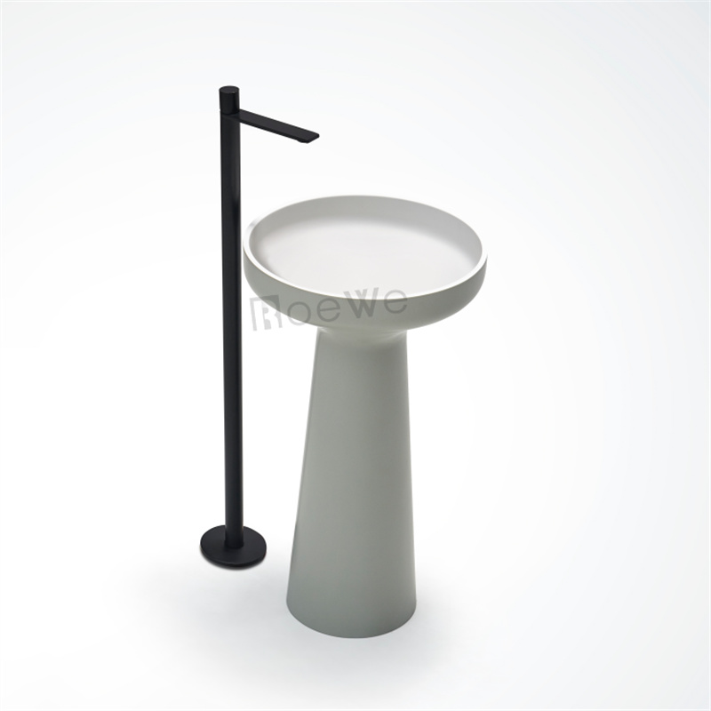 gray color wash basin basin standing sinks for a bathroom hotel use