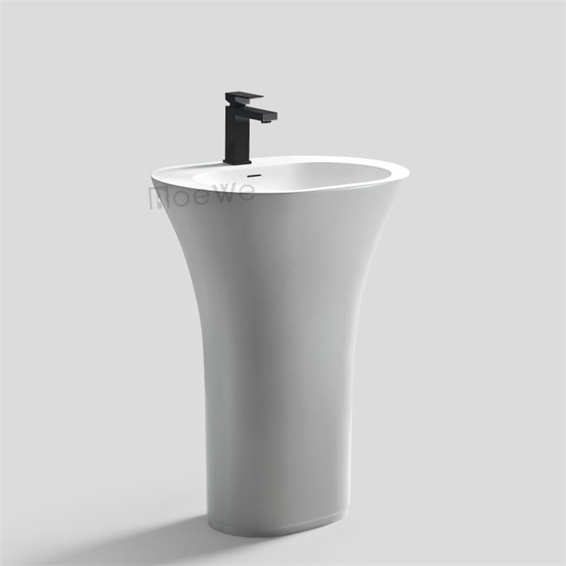 solid surface sinks basin free standing lavatory and sink for resell    