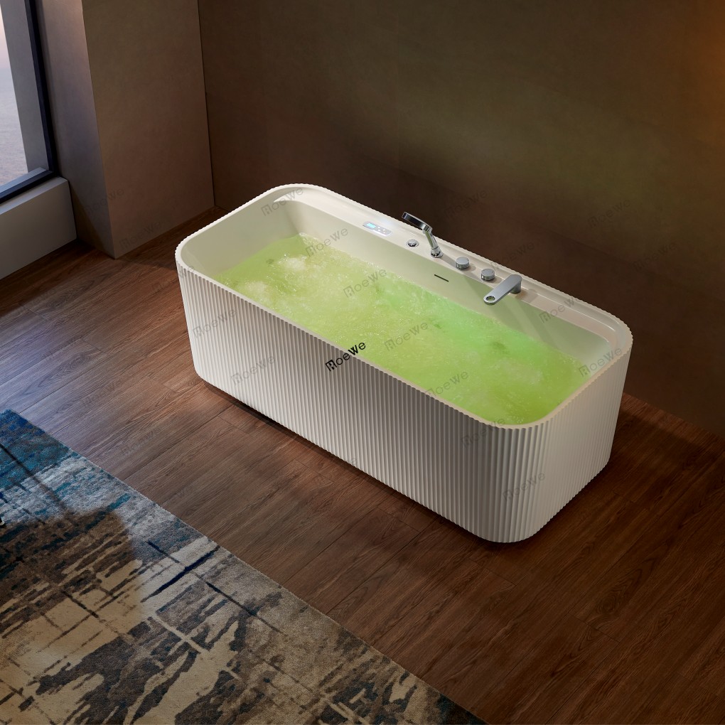popular corrugated design apron hot water massage tubs supplies