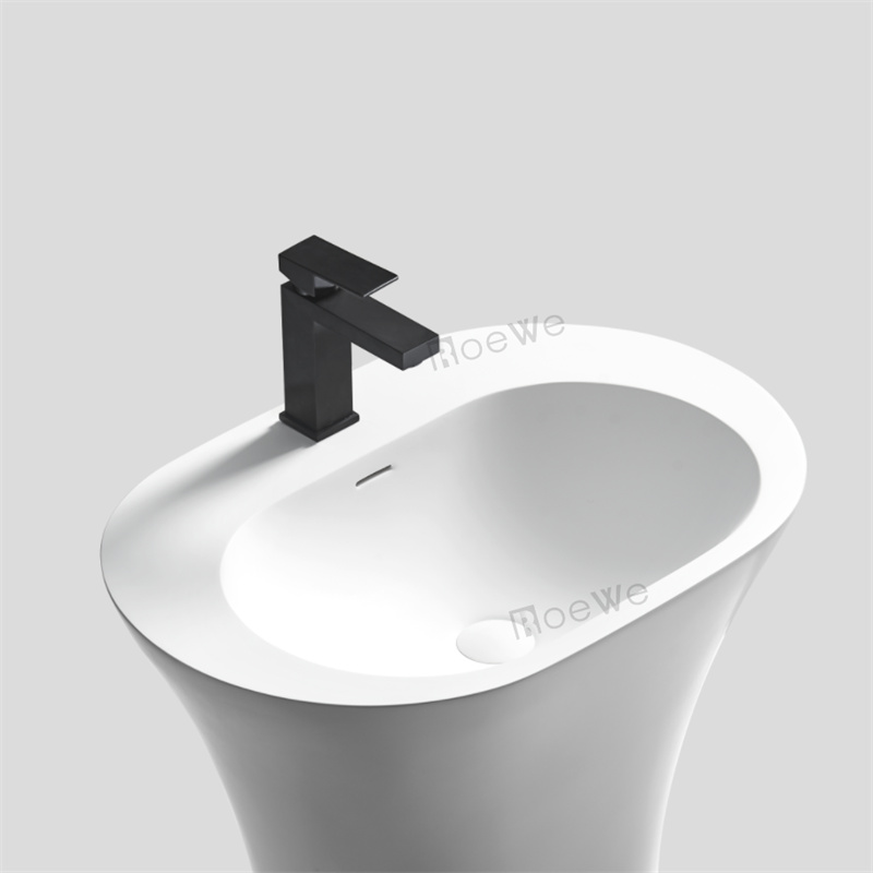 solid surface sinks basin free standing lavatory and sink for resell    