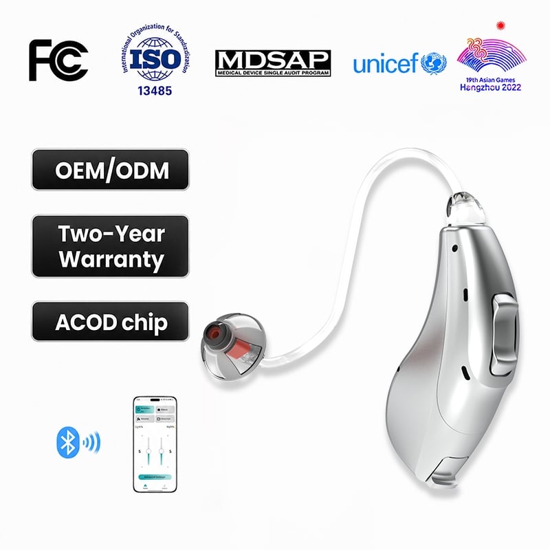 RW8-RIC-M 8-Channel RIC Hearing Aid with Bluetooth Fitting