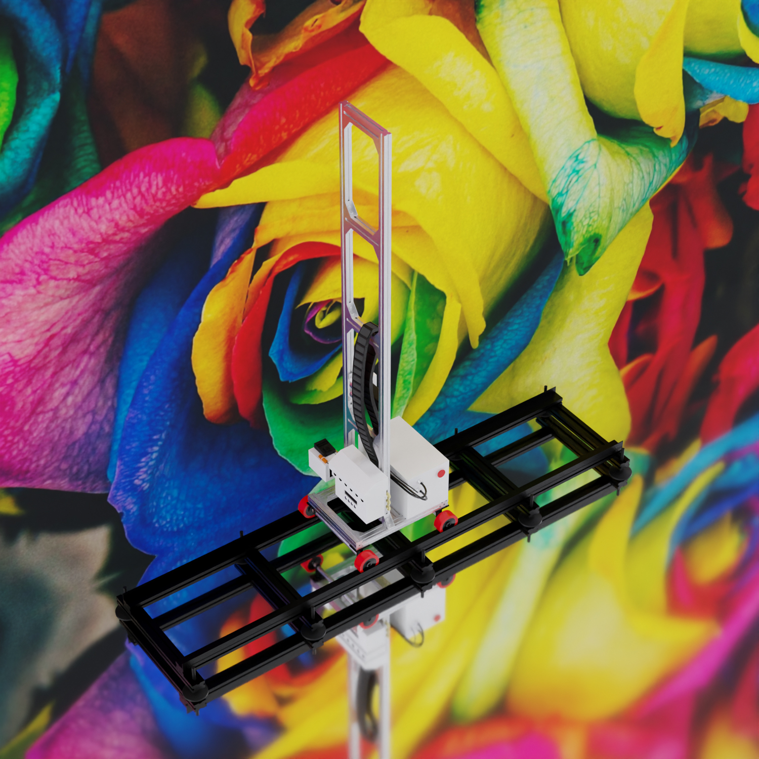 Can a wall printer print on any wall?