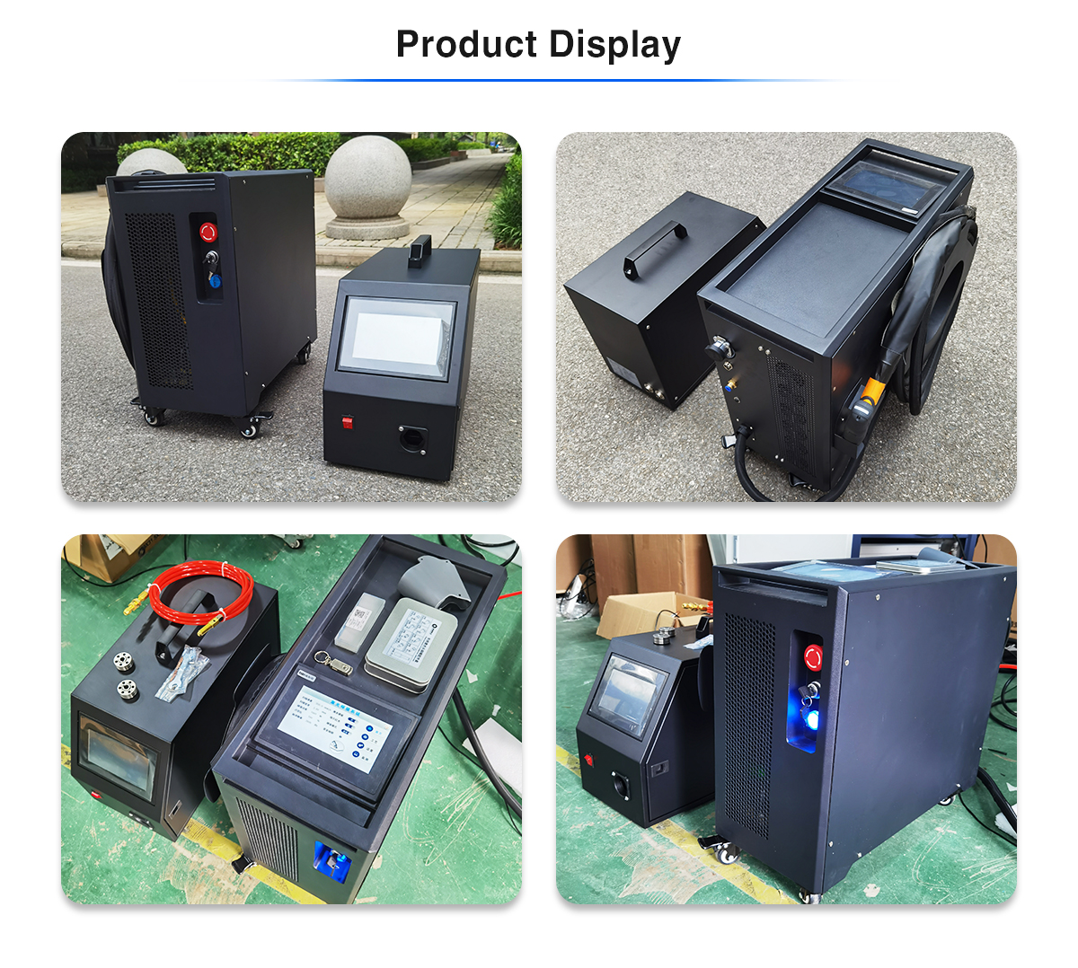 1000W/1500W/2000W Air Cooling Black Handheld Fiber Aluminum Metal Laser Welding Machine factory