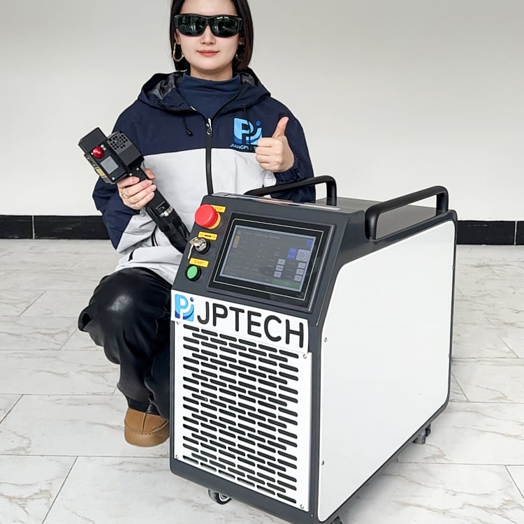 500W Pulse Laser Cleaning Machine, Handheld Portable Laser Rust Remover with Integrated Air Blowing Head