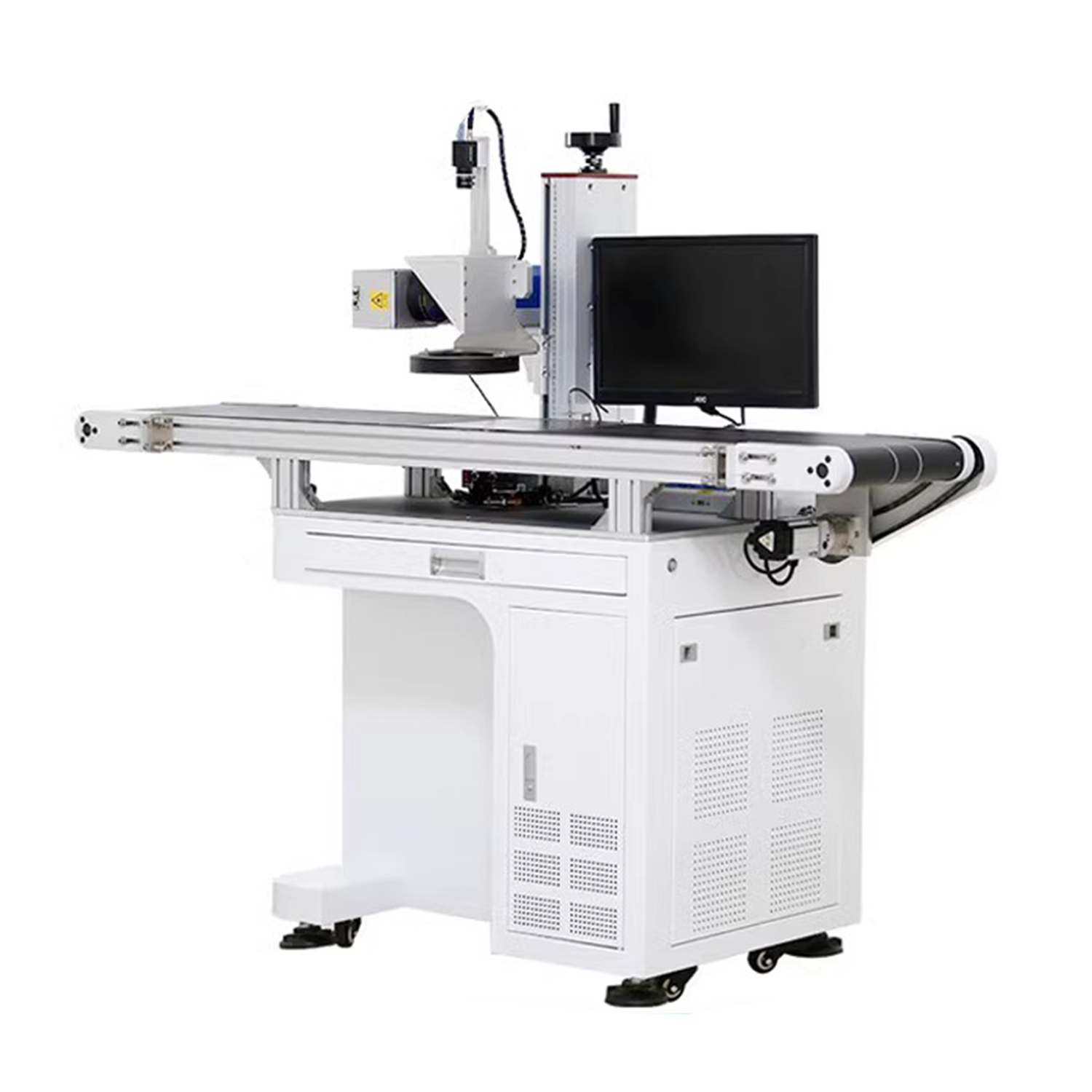 Laser marking visual positioning