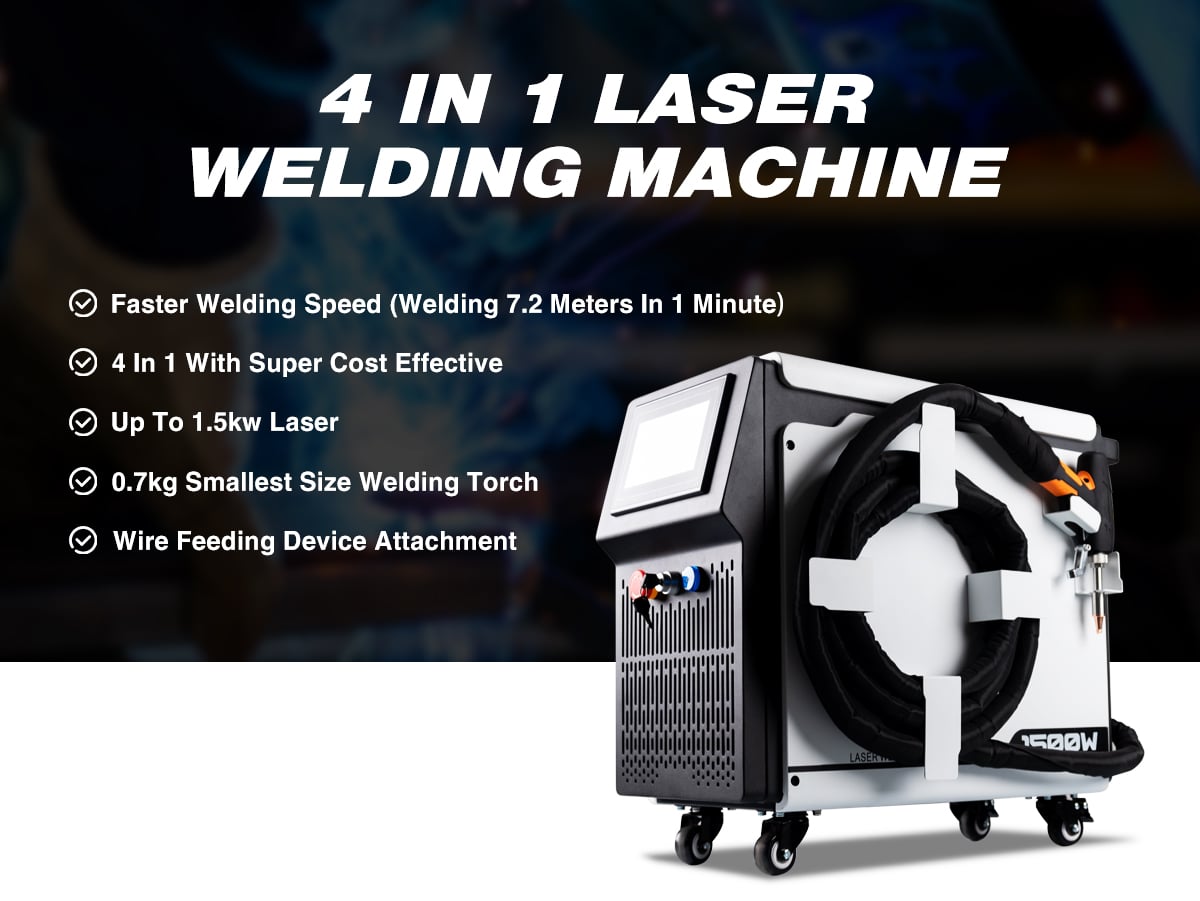 1000W/1500W/2000W Air Cooling White Handheld Fiber Aluminum Metal Laser Welding Machine factory
