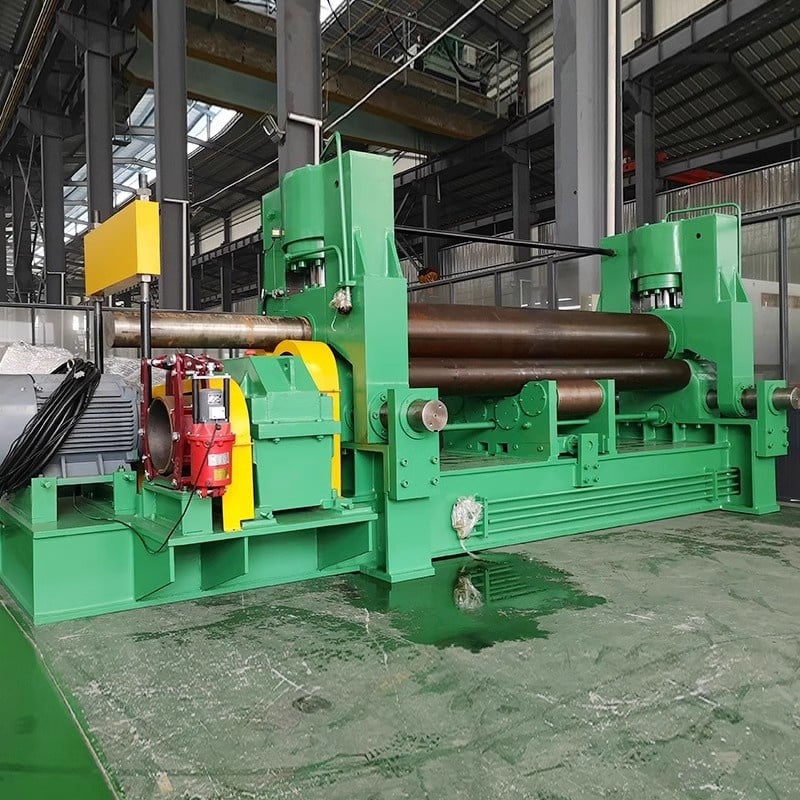 W11S Tatlong-roller Hydraulic CNC Plate Rolling Machine