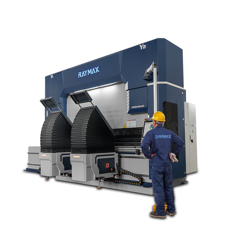 RAYMAX 400T/4000 Dual Servo CNC Press Brake na may DA69S 10+1 Axis