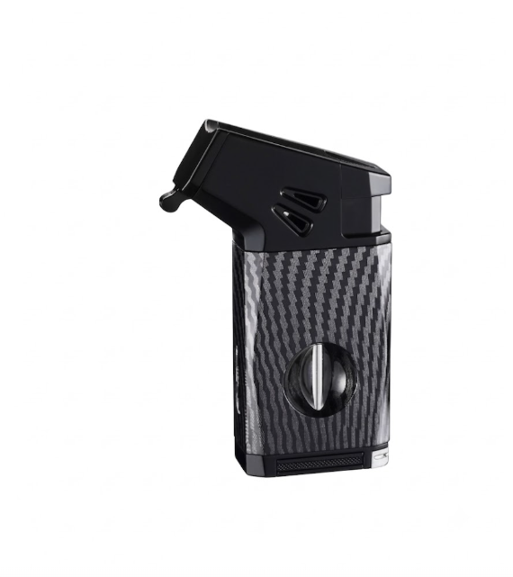 DB-288 Best Cigar Lighter Windproof Flame V Cigar Cutter Torch Lighter Lighter Holder Cigar Punch Needle for Business Gifts