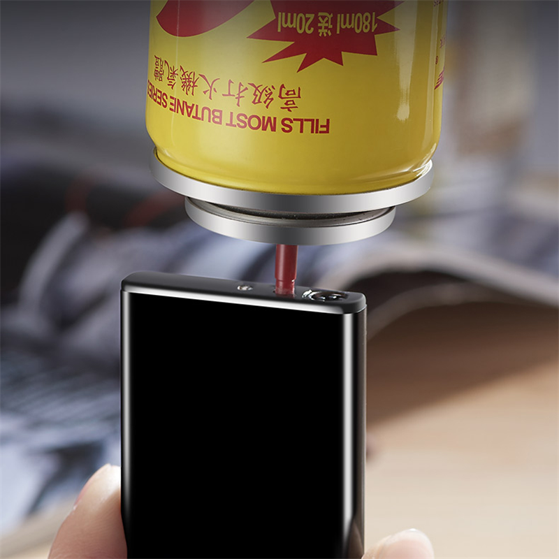 DB-212 Single Jet Flame Lighter, Windproof Refillable Butane Lighter for Daily & Outdoor Use