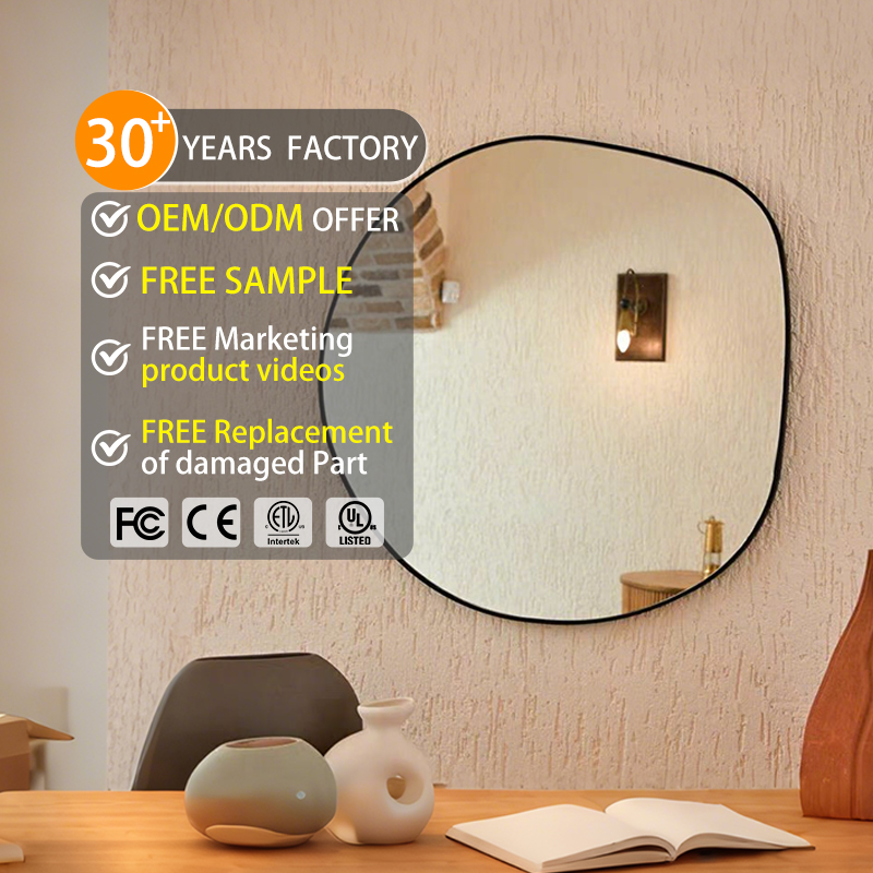 Wholesale Wall Mirror Vanity Irregular Shaped Mirror Hanging Wall Irregular Shape Mirror