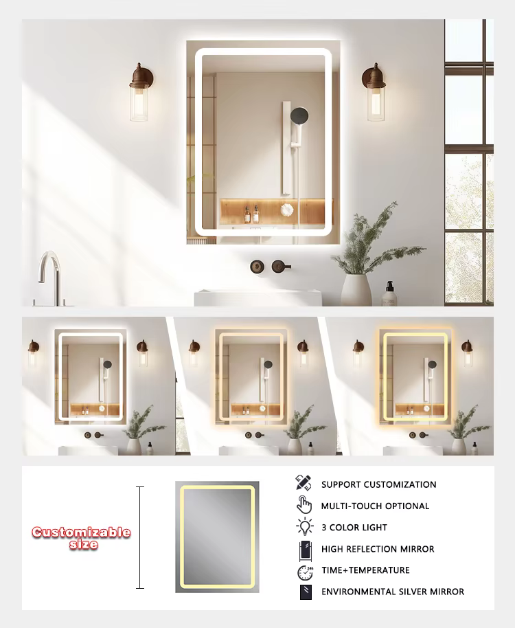 LED Square Bathroom Mirror manufacture