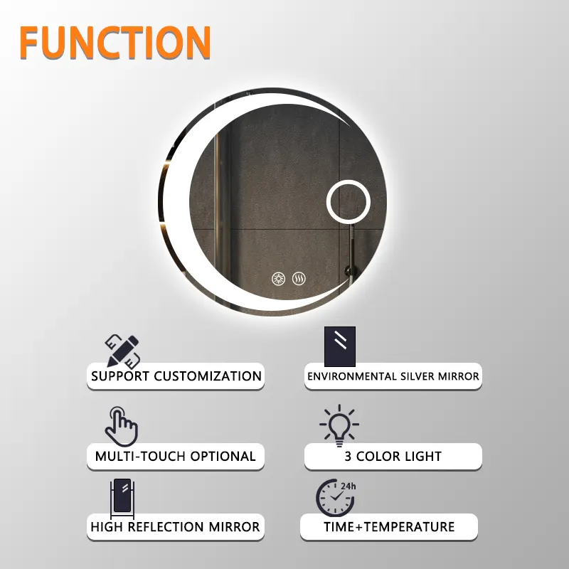 Waterproof Performance and Installation Precautions of LED Mirrors in Bathrooms