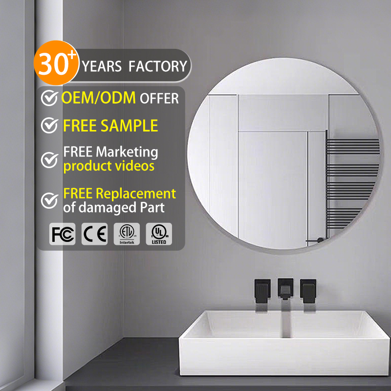 Specchio Decorativo Da Parete Bevele Mirror Round Wall Hanging Mirror for Bathroom Living Room