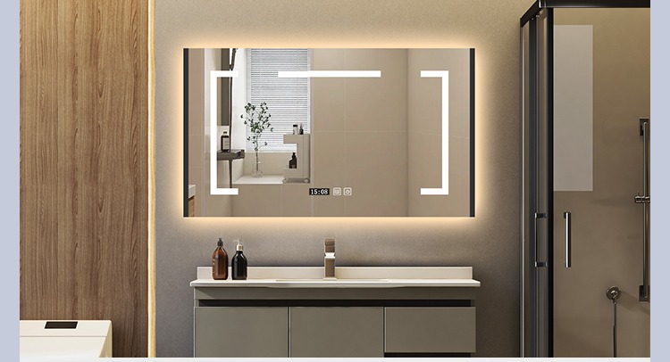 Square LED Backlit Bathroom Mirror supplier