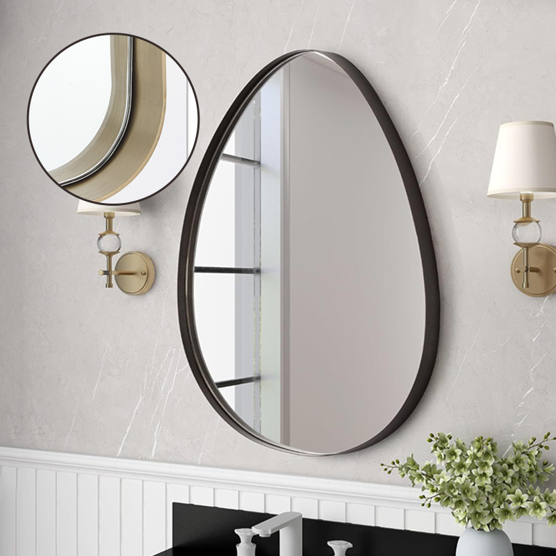 Fully Enclosed Stainless Steel Mirror With Frame  Enhanced Reflective Properties manufacture
