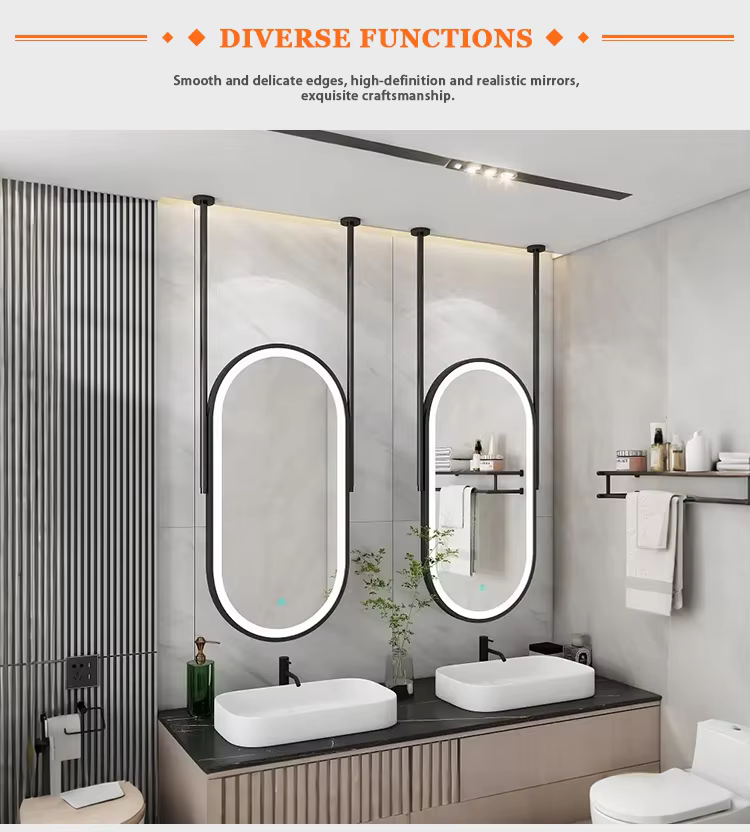 ceiling hanging mirror mounted decorative hanging mirror with elegant design-6