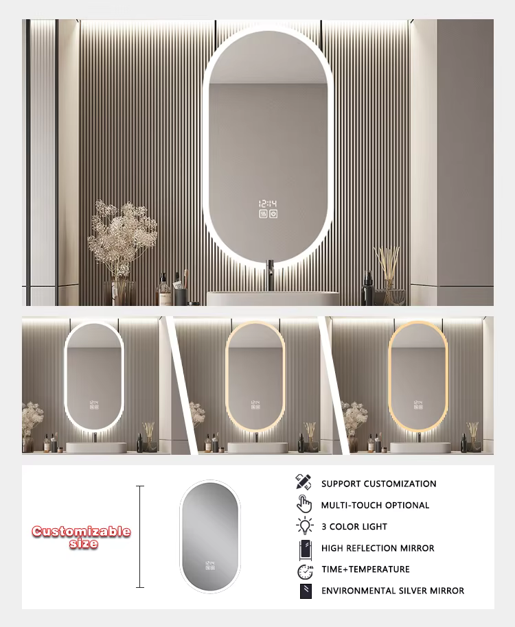 LED oval bathroom mirror supplier