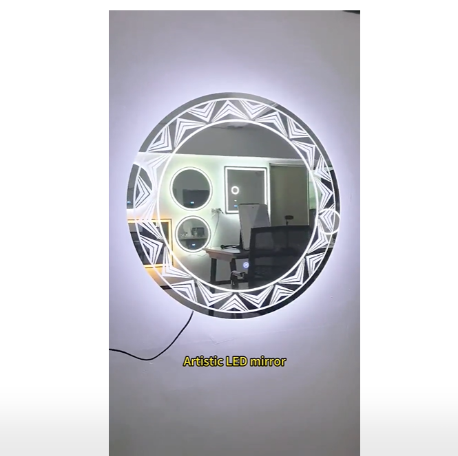 Customized sandblasted LED mirror
