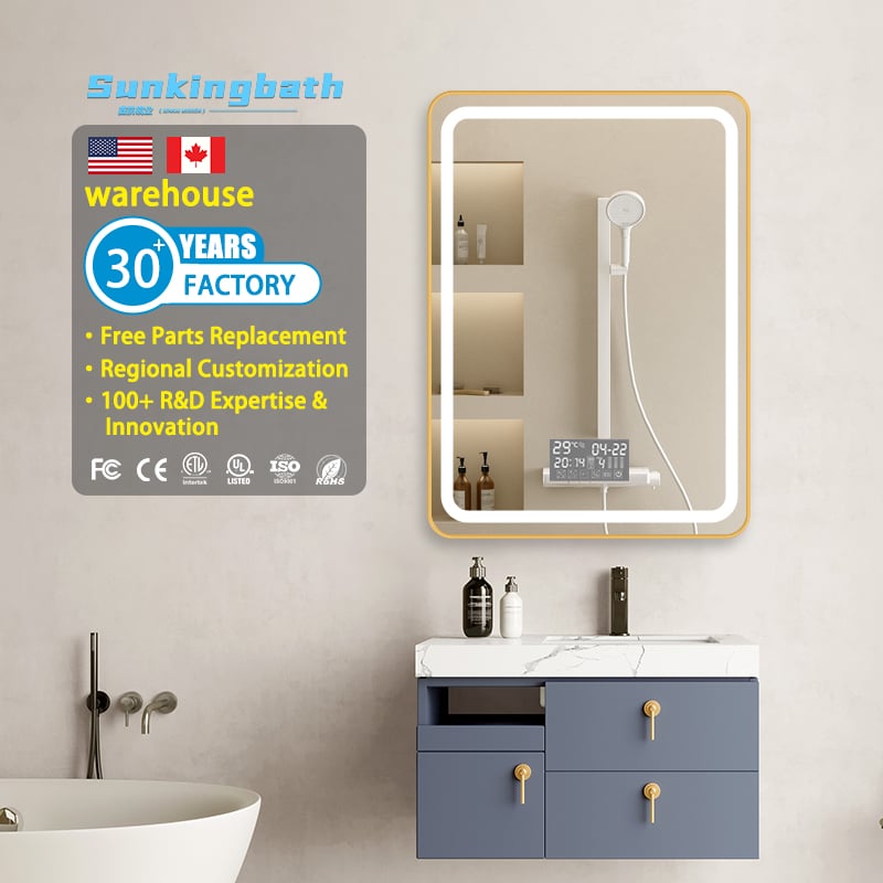 bathroom led mirror