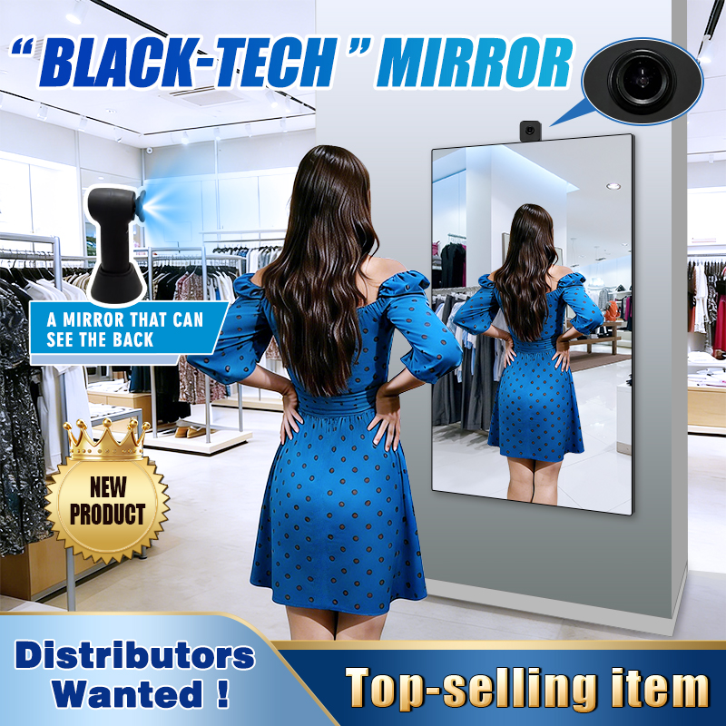 New Arrival 4K UHD Smart Full Length Mirror 43 Inch Floor Dressing Mirror AI Magic Mirror for Clothing Store Home Decoration