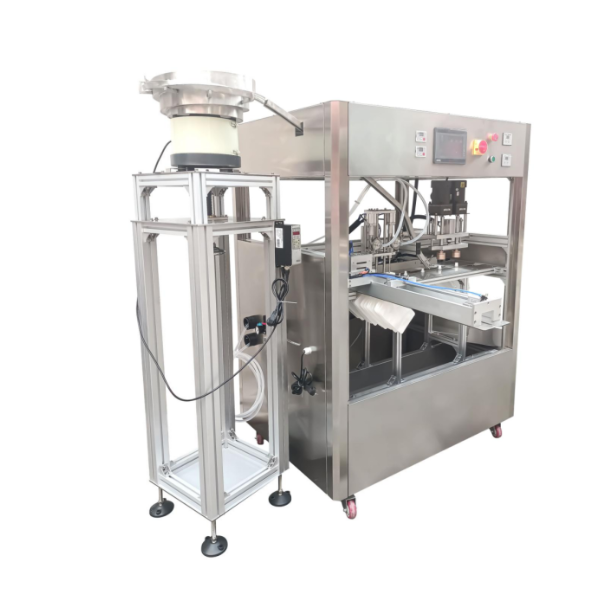 Stand-up pouch double-head cabinet filling machine