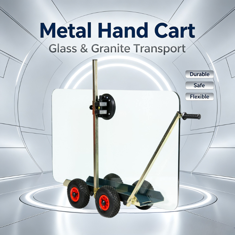 Extra Large Multi-layer Glass Transport Trolley, Multi-position Glass Storage & Moving Cart