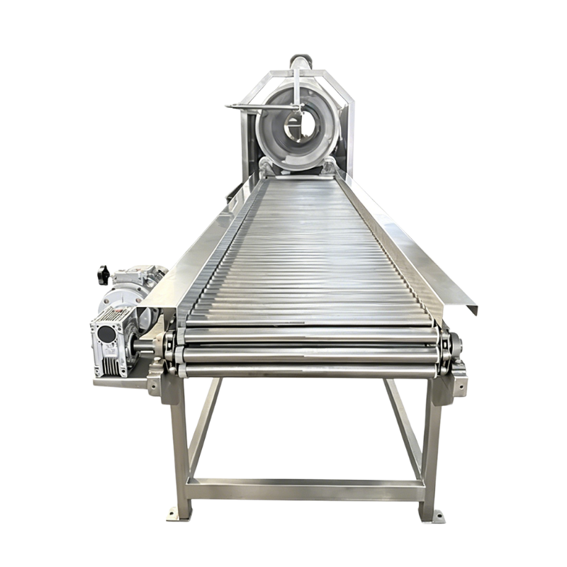 Custom Automatic Pipeline Stainless Steel Wire Mesh Roller Conveyor | Fruit Conveying Equipment