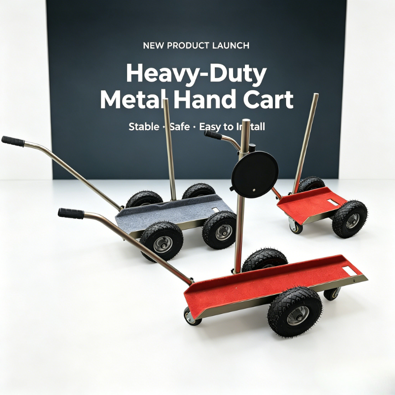 New Launch: Heavy-Duty Metal Hand Cart for Glass & Granite Handling