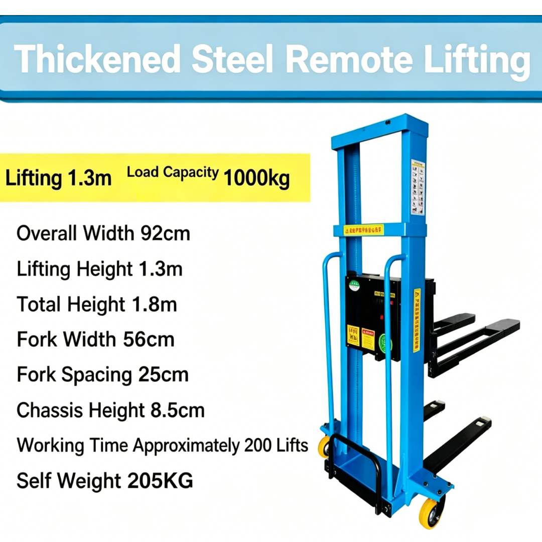 1000kg 1.5m Manual Pallet Stacker