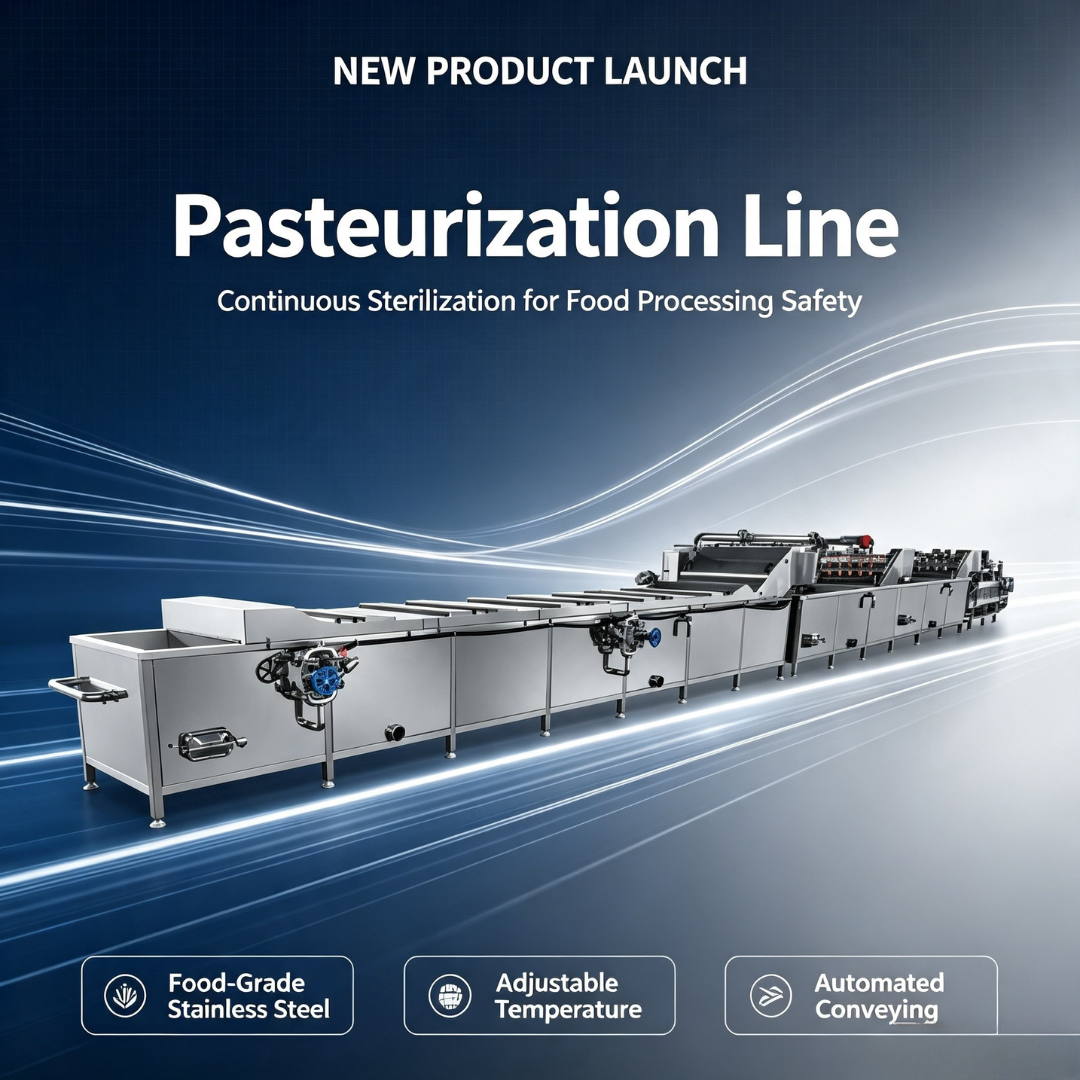 Lançamento de Novo Produto: Linha de Pasteurização