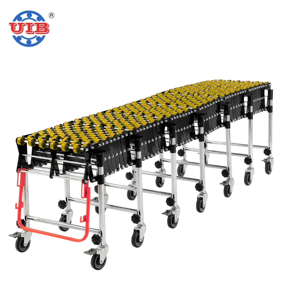 Heavy-duty motorized packaging roller conveyor