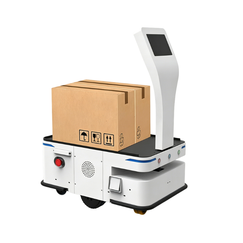 Auto-Charging AMR Robot | Intelligent Autonomous Mobile Vehicle for Carton & Material Transportation