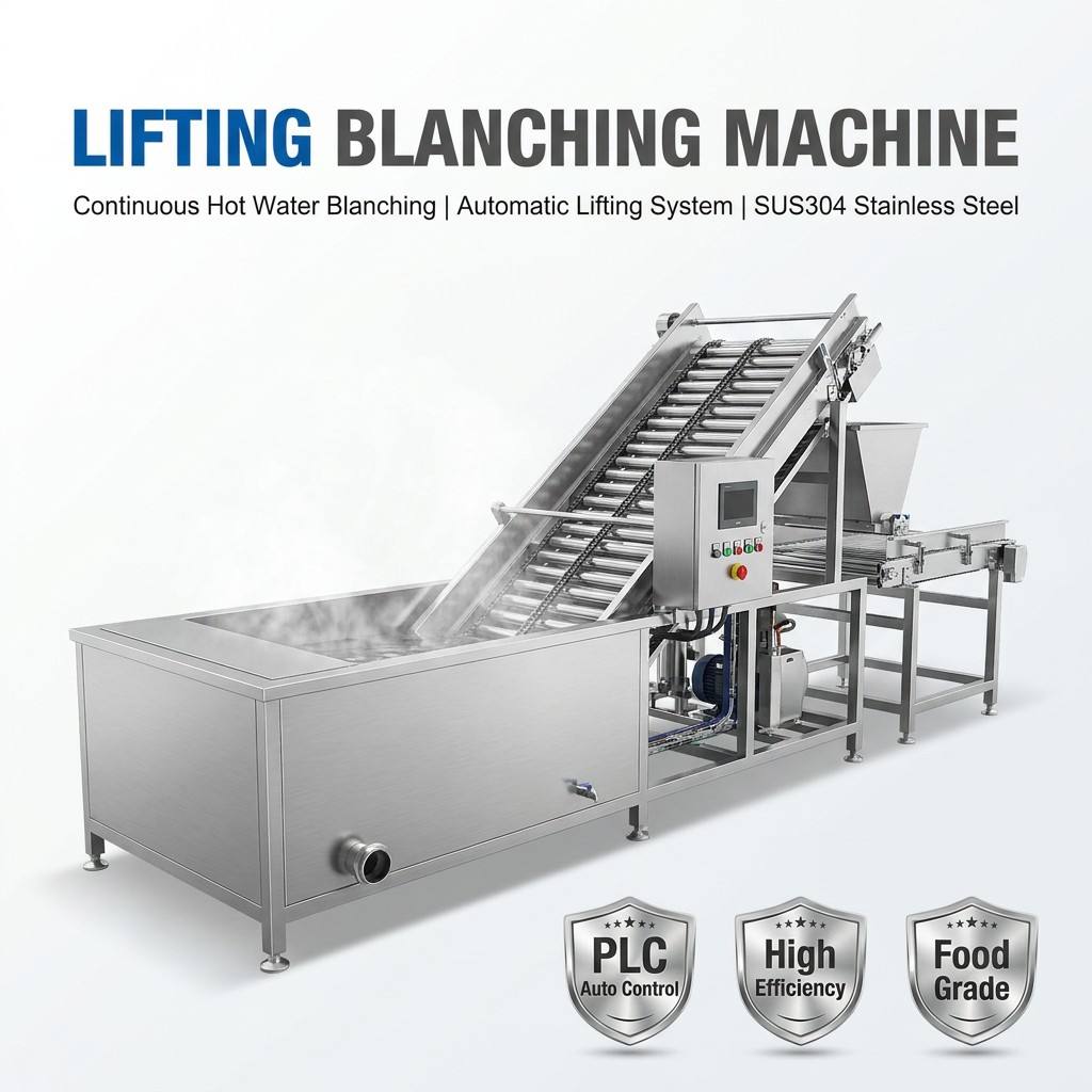 Machine de blanchiment à soulèvement par chaîne industrielle