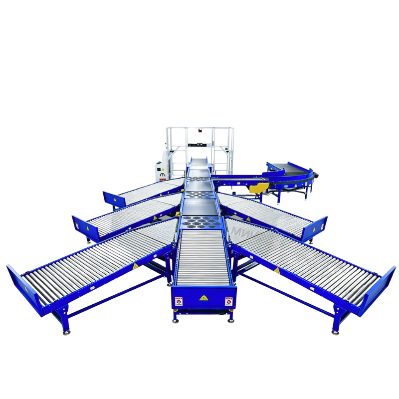 Lightweight Aluminum Alloy Parcel Sorting Machine | Automatic Logistics Package Sorting Conveyor