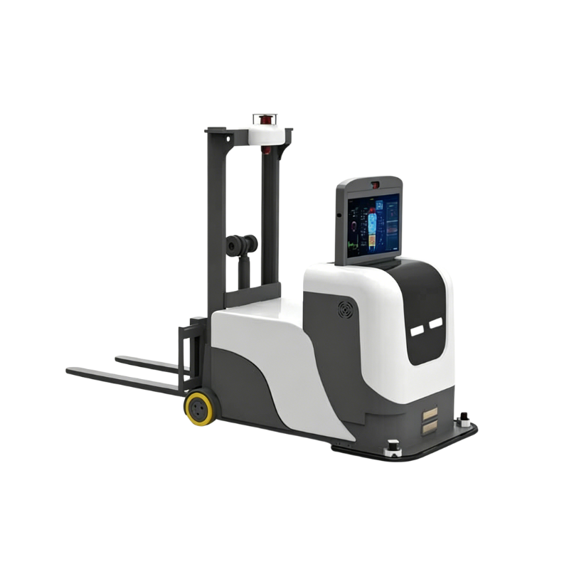 Wireless Charging Driverless AGV Stacker Robot | Automatic Pallet & Carton Transfer Vehicle for Warehouse
