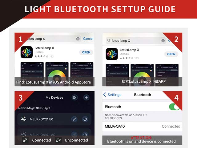 2-How to control the color of lights using an app