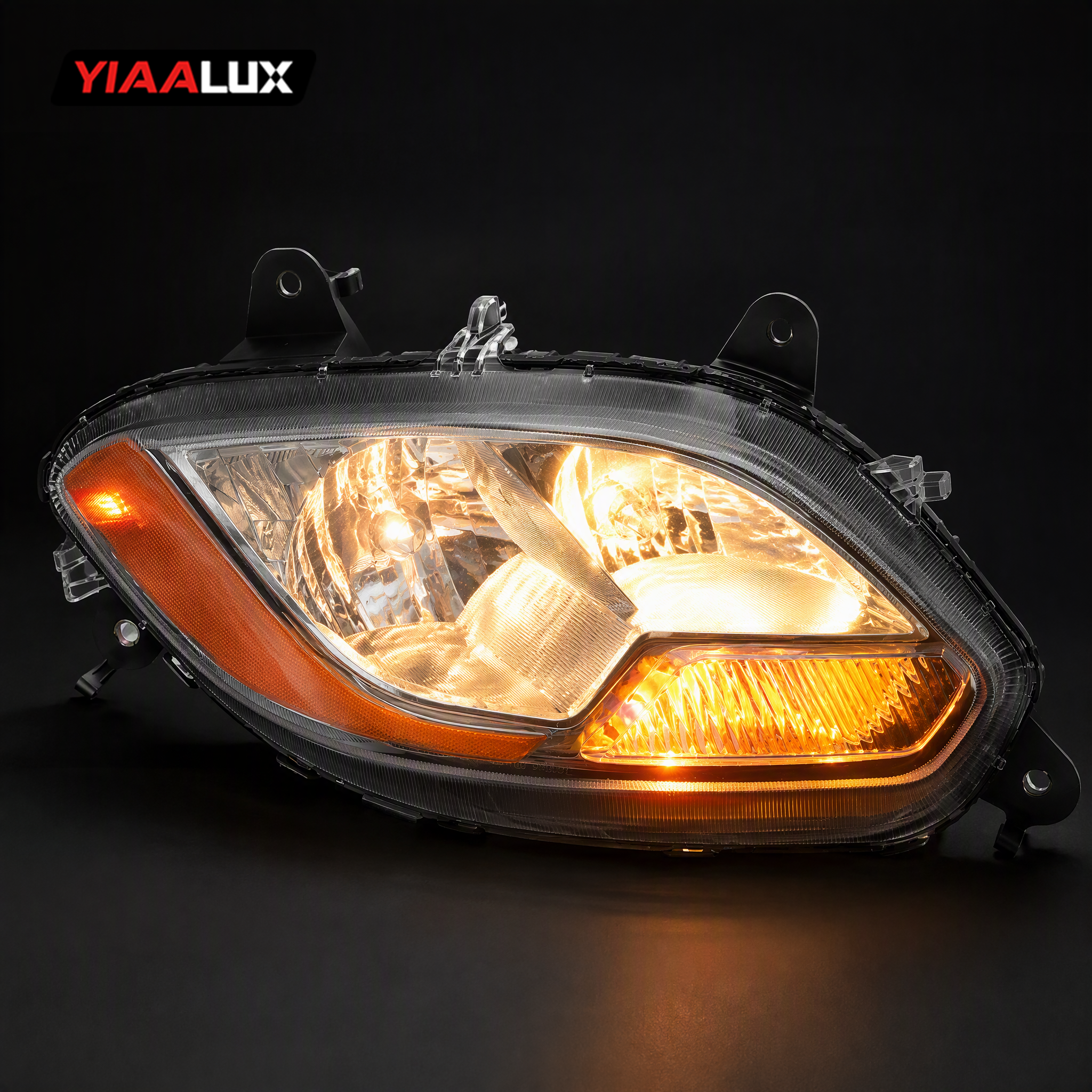2018-2023 International LT625 LED Headlights Assembly Left/Driver Side with Low & High Beam Halogen Compatible Headlights