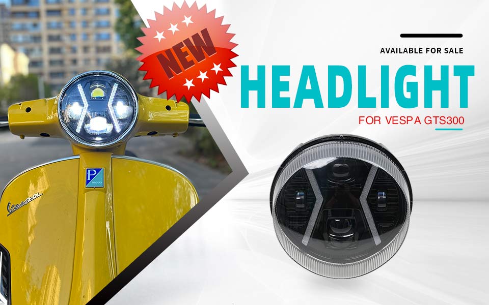 The new GSHL-ZA model New Style LED HeadLight For Vespa GTS 300