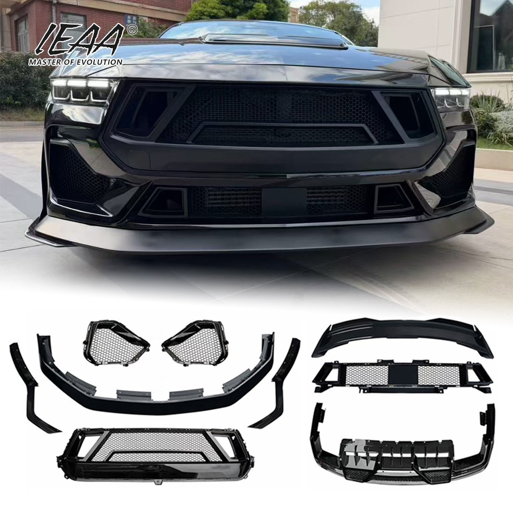 Body Kits 2024 Shelby Bodykit for ford Mustang GT Upgrade to HG.Shelby Style Body Kit PP Car Accessories Grille Front Lip