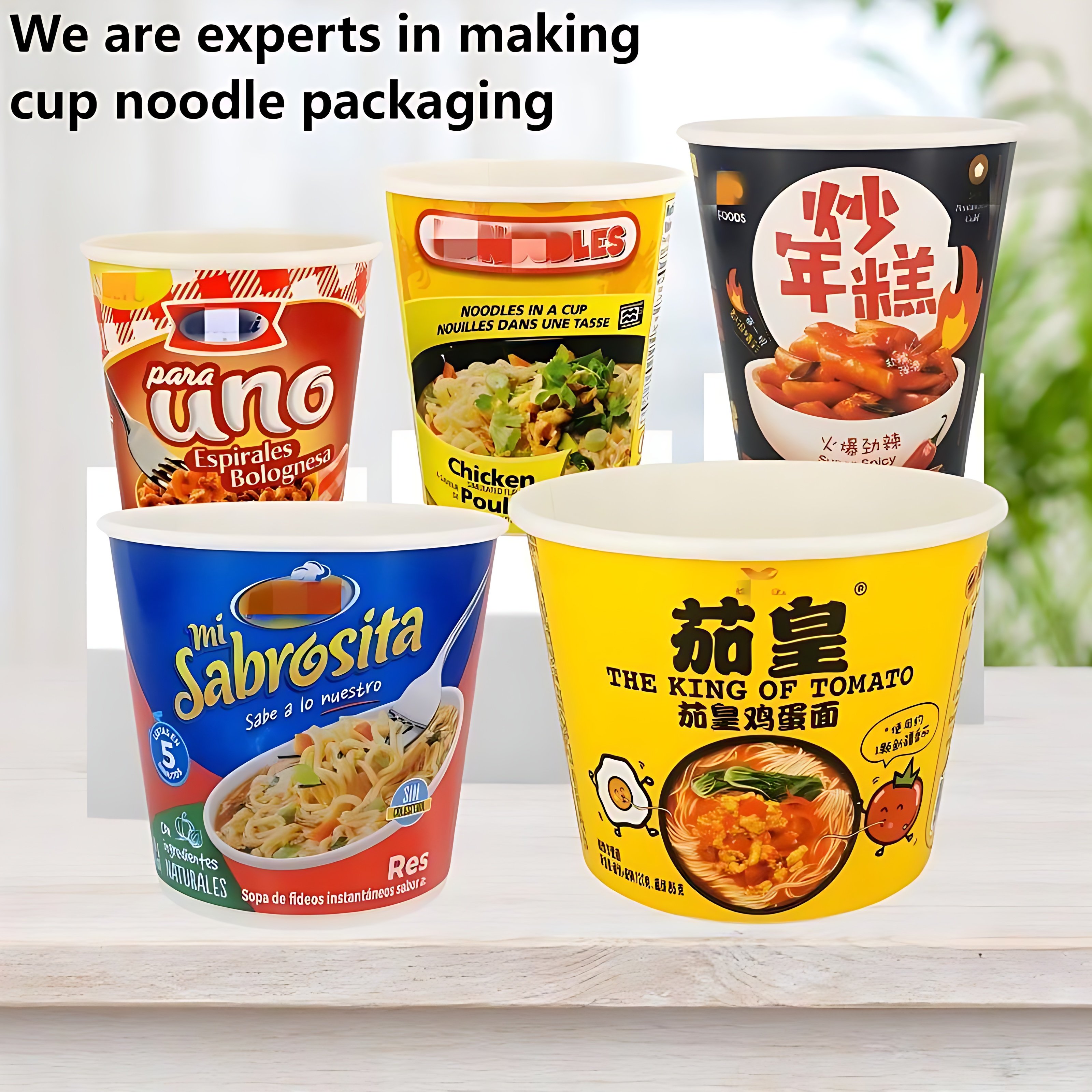 Savor the Convenience with YIBAILI’s Eco-Friendly Paper Ramen Cups & Bowls! 